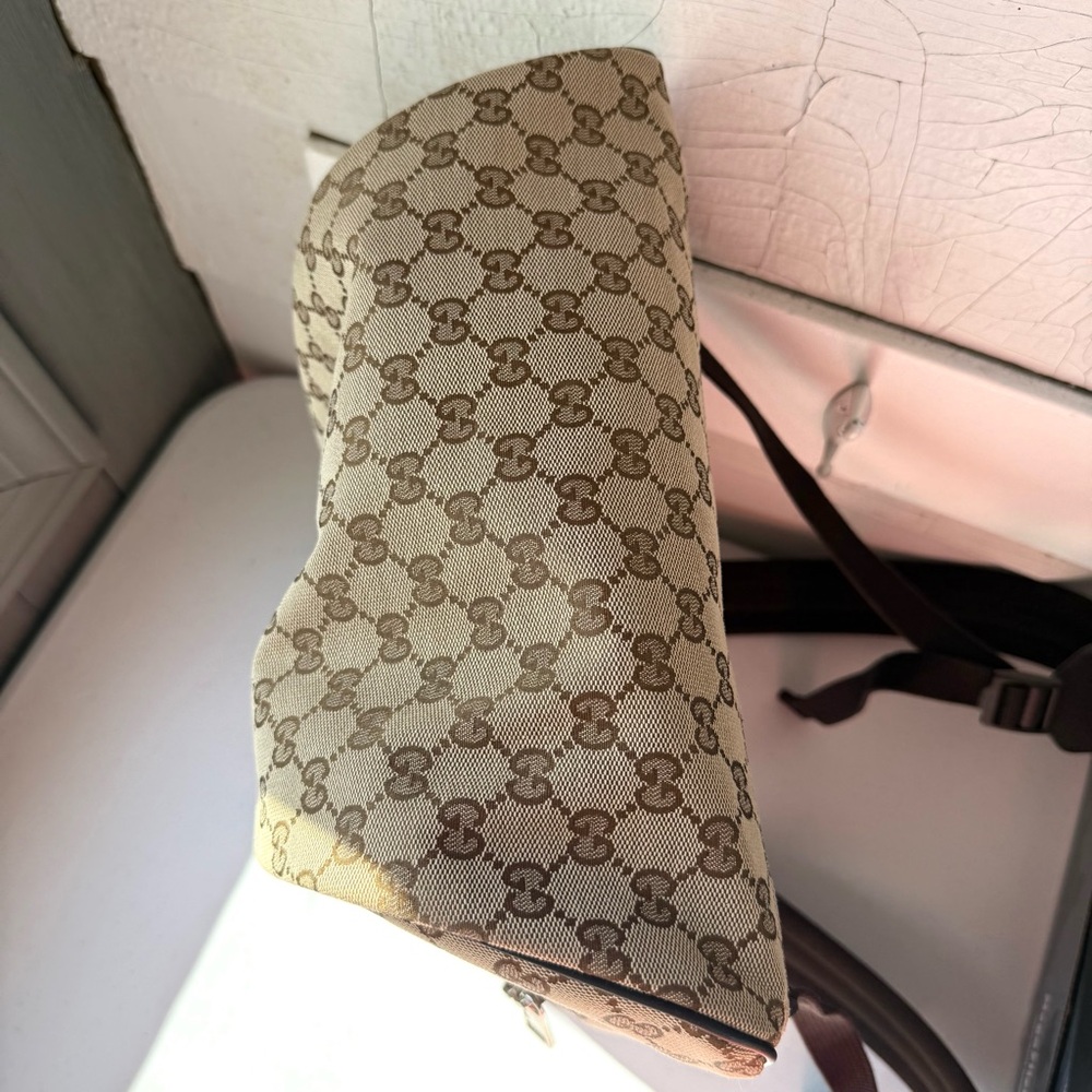 Gucci Canvas Monogrammed Backpack - image 5